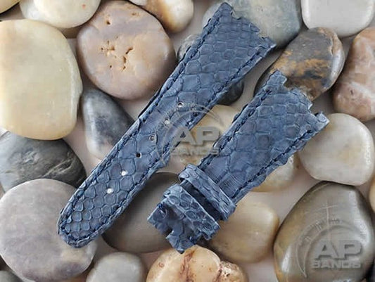 Pitone Blue Python Strap For Audemars Piguet Royal Oak 15300 15400