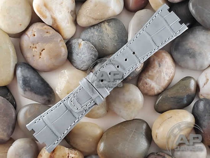 Capolavoro Light Grey Alligator Strap For Audemars Piguet Royal Oak