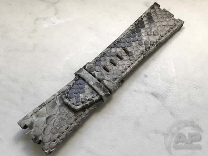 Pitone Grey Python Strap For Audemars Piguet Royal Oak Offshore Diver OEM