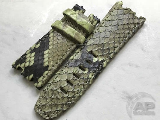 Pitone Lime Green Python Strap For Audemars Piguet Royal Oak Offshore 44mm Chronograph 26400