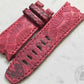 Pitone Red Python Strap For Audemars Piguet Royal Oak Offshore 44mm Chronograph 26400