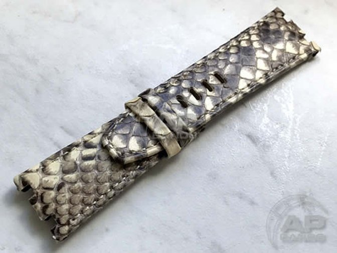 Pitone White Python Strap For Audemars Piguet Royal Oak Offshore 44mm Chronograph 26400