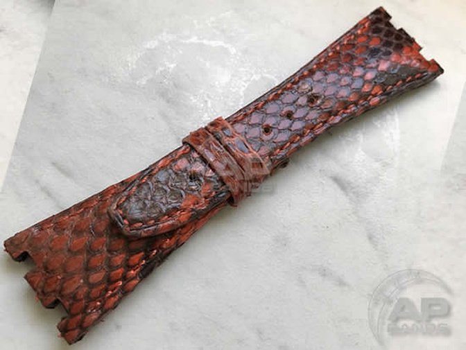 Pitone Orange Python Strap For Audemars Piguet Royal Oak Offshore