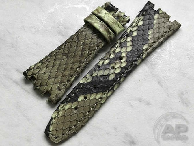 Pitone Lime Green Python Strap For Audemars Piguet Royal Oak 15300 15400