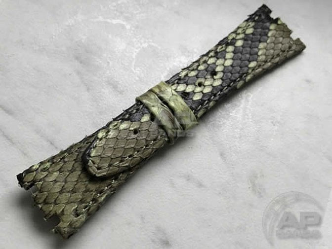 Pitone Lime Green Python Strap For Audemars Piguet Royal Oak 15300 15400