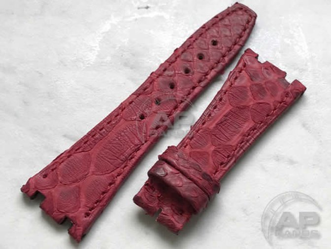 Pitone Red Python Strap For Audemars Piguet Royal Oak 15300 15400