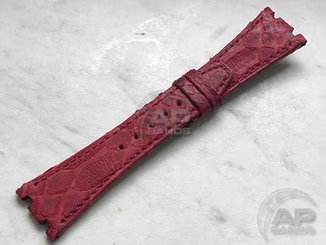 Pitone Red Python Strap For Audemars Piguet Royal Oak 15300 15400
