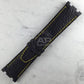 Wider 24mm Taper Lungomare Black Shark Strap For Audemars Piguet Diver OEM Buckle