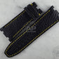 Wider 24mm Taper Lungomare Black Shark Strap For Audemars Piguet Diver OEM Buckle