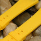 Scuta 100% Rubber Strap Yellow For Audemars Piguet Royal Oak Offshore