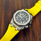 Scuta 100% Rubber Strap Yellow For Audemars Piguet Royal Oak Offshore